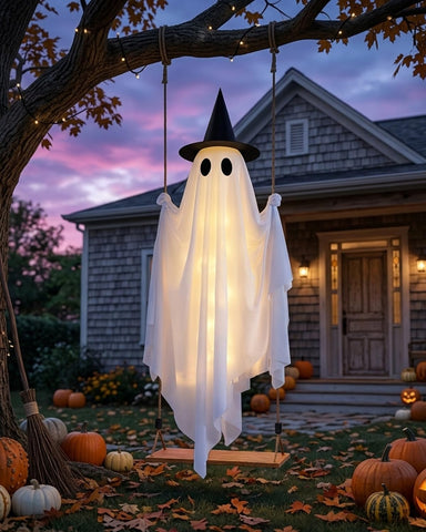 CYSKXYI fantasma balanceándose con viento dando efecto espectral realista