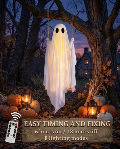 CYSKXYI fantasma colgando en porche creando entrada Halloween atractiva