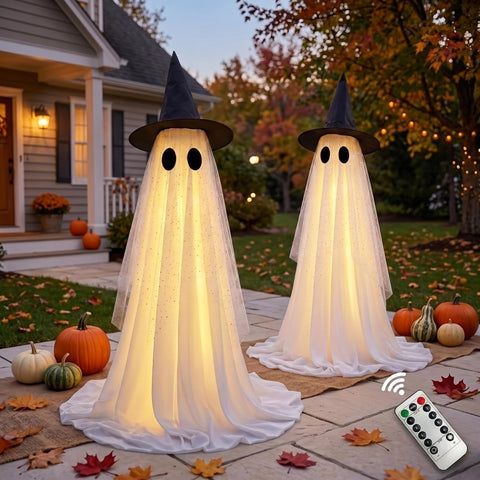 CYSKXYI fantasma frontal con sombrero mostrando presencia decorativa