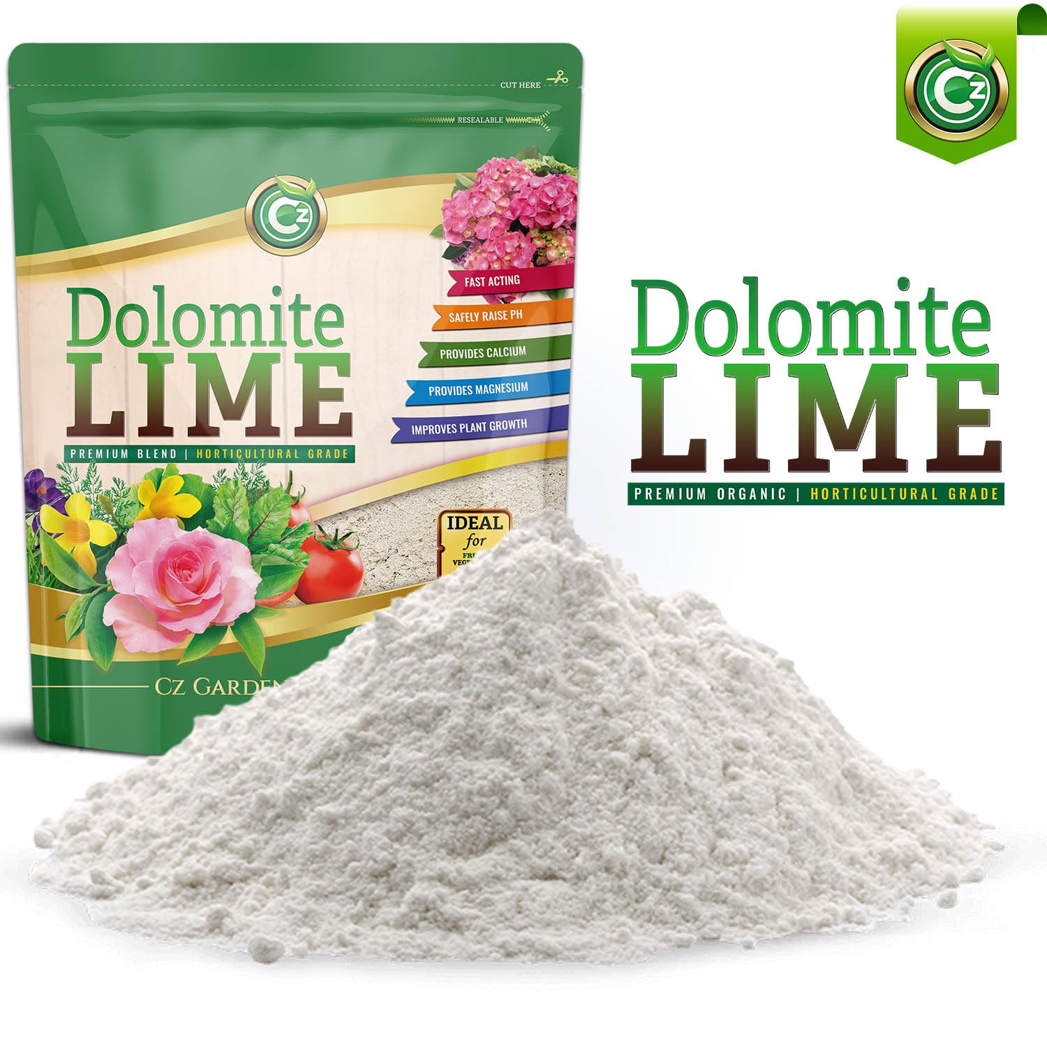 Cz Garden Supply bolsa resellable abierta con vertido controlado y almacenamiento