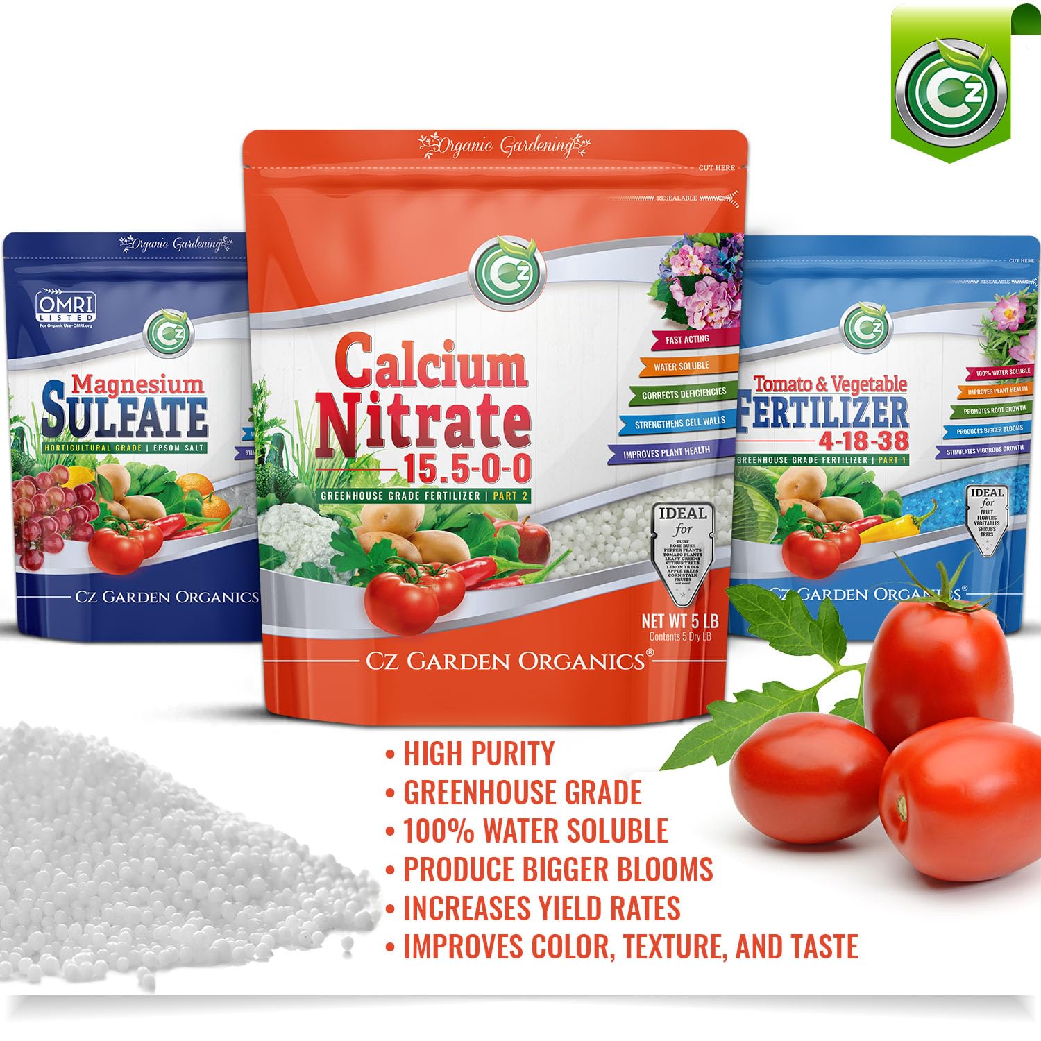 Cz Garden bolsa resellable abierta que evita humedad y mantiene pureza