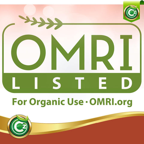 Cz Garden etiqueta OMRI Listed visible para cultivo orgánico certificado