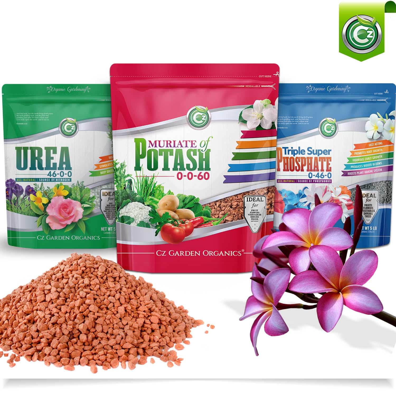 Cz Garden textura del polvo soluble, pura y de alta concentración