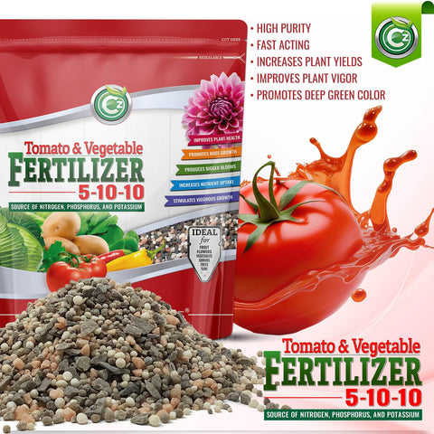 Cz Garden textura granular del fertilizante, fácil de dosificar