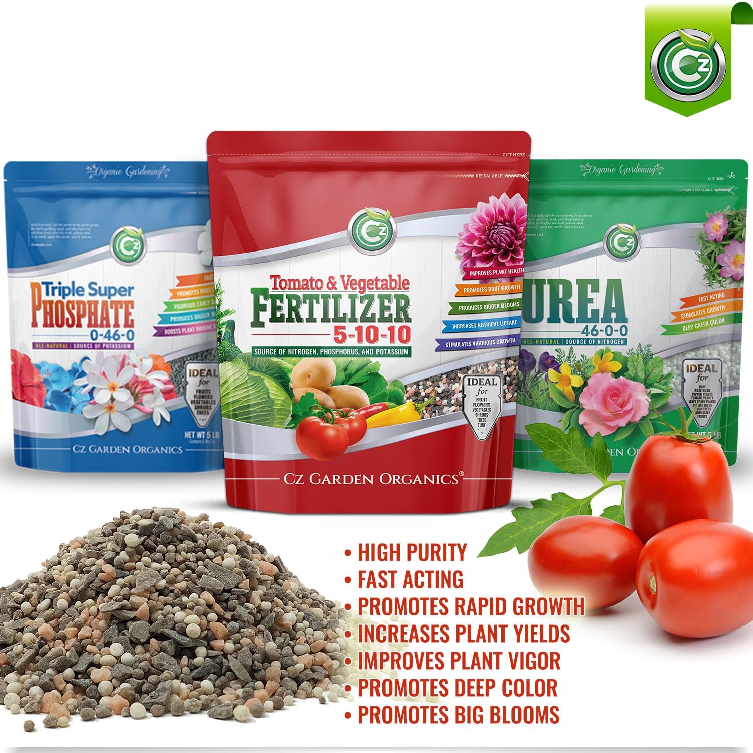 Cz Garden aplicación en maceta mostrando uso práctico y limpieza