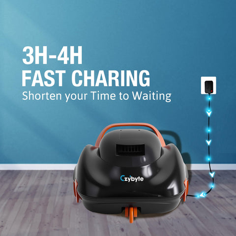 CZYBYTE batería y conector mostrando carga rápida y durabilidad