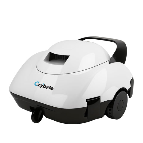 CZYBYTE vista frontal del limpiador blanco, muestra diseño compacto y uso sencillo