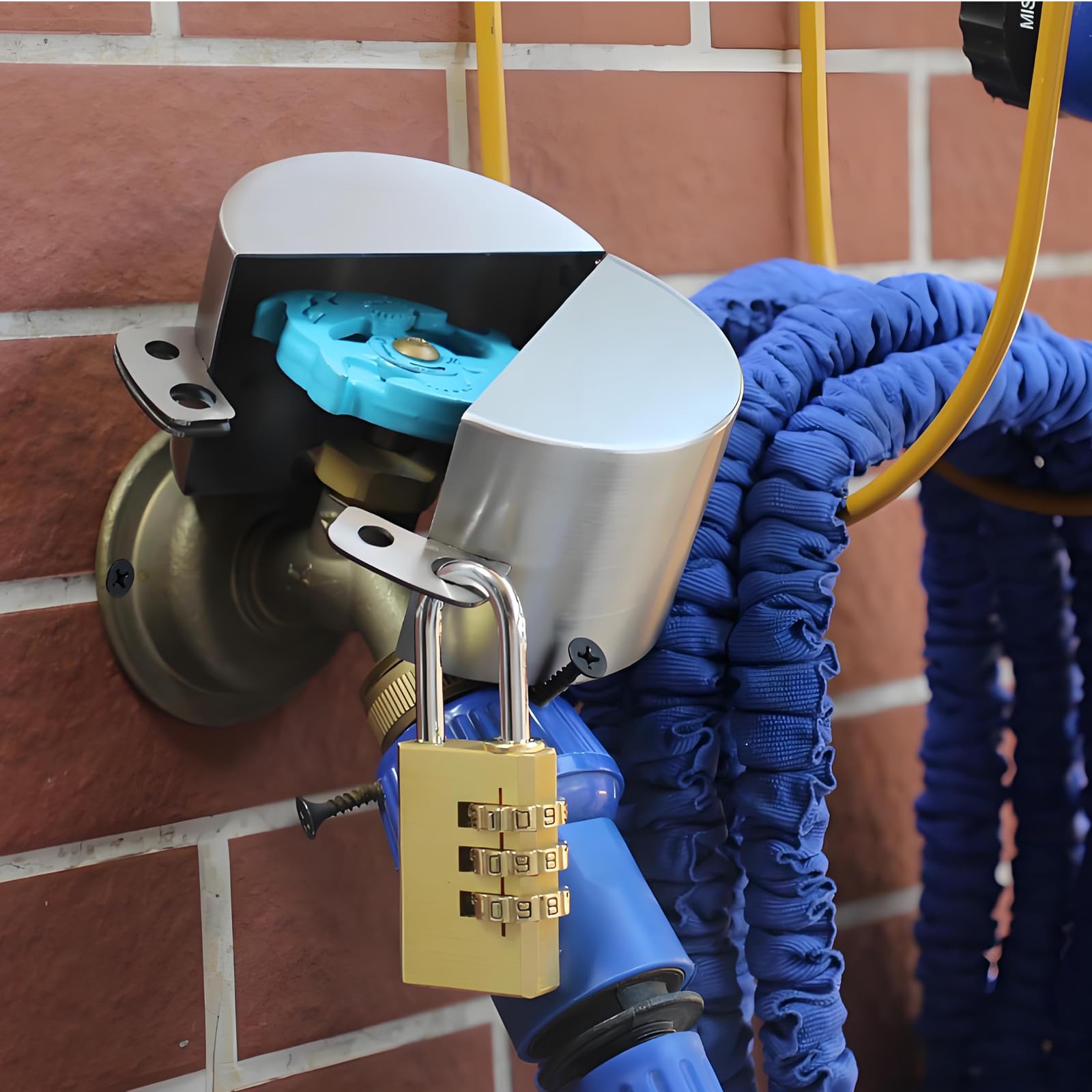 Dakekou detalle metálico y textura resistente, durabilidad exterior