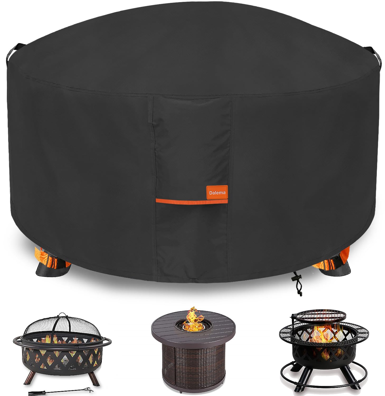 Dalema funda frontal para fogón protegiendo contra lluvia