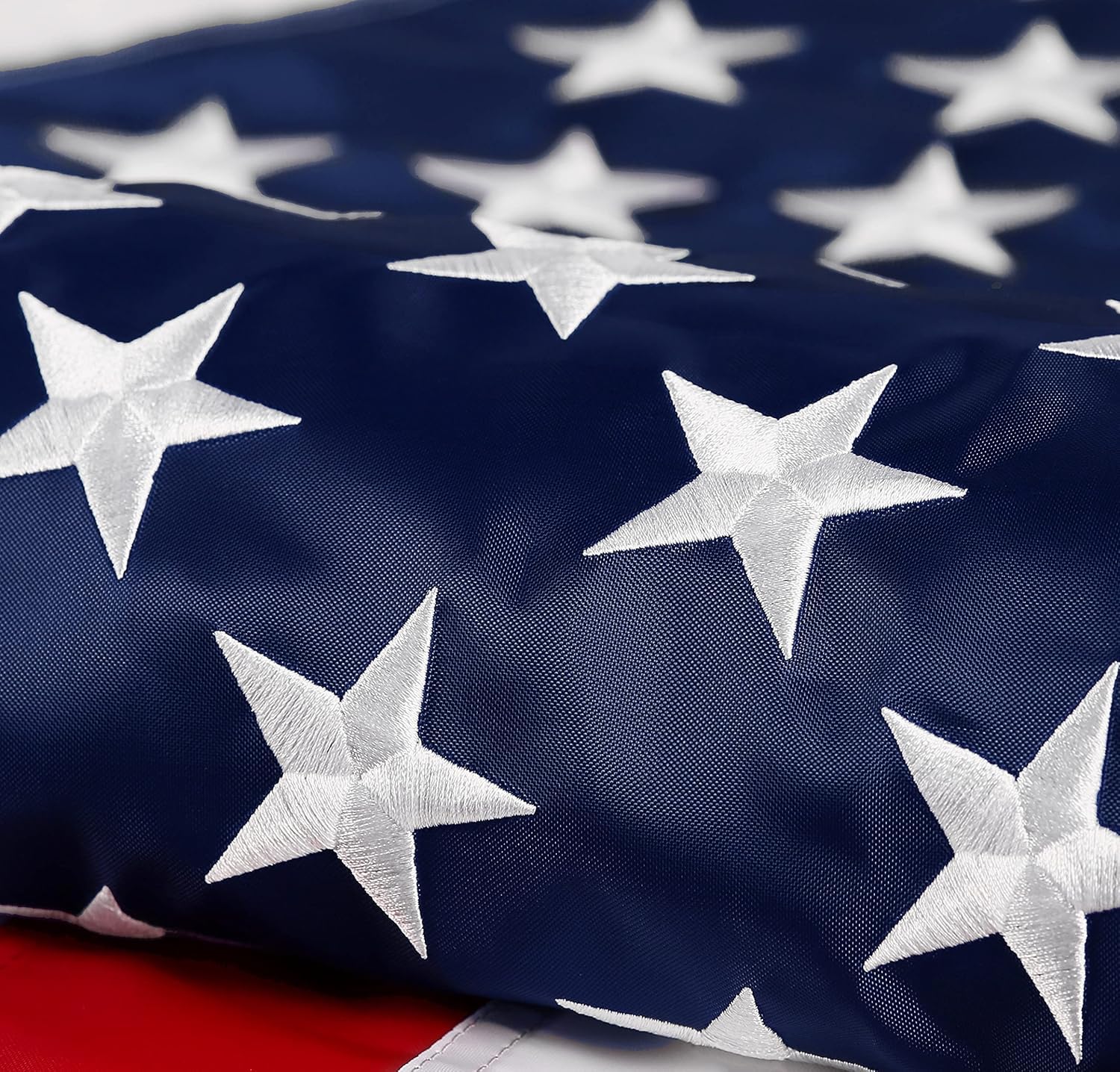 DANF FLAG vista frontal 5x8 pies mostrando colores vivos y beneficio de visibilidad