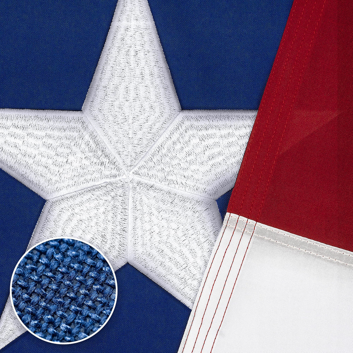 DANF FLAG vista frontal de la bandera Texas 5x8 muestra colores duraderos