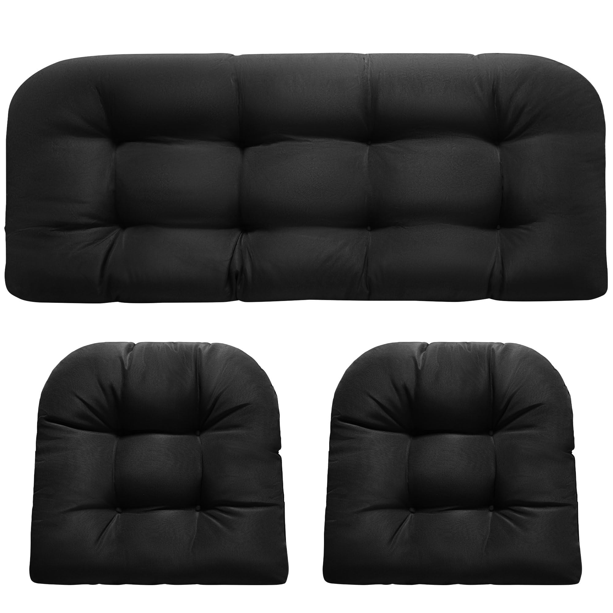 DANGHOOGY cojín loveseat frontal mostrando ajuste y comodidad