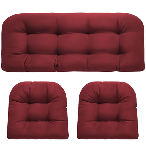 DANGHOOGY cojín loveseat frontal en rojo, aporta comodidad inmediata