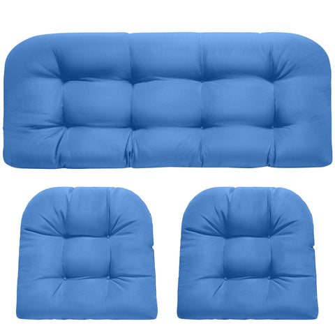 DANGHOOGY cojín loveseat frontal mostrando color Royal Blue y confort