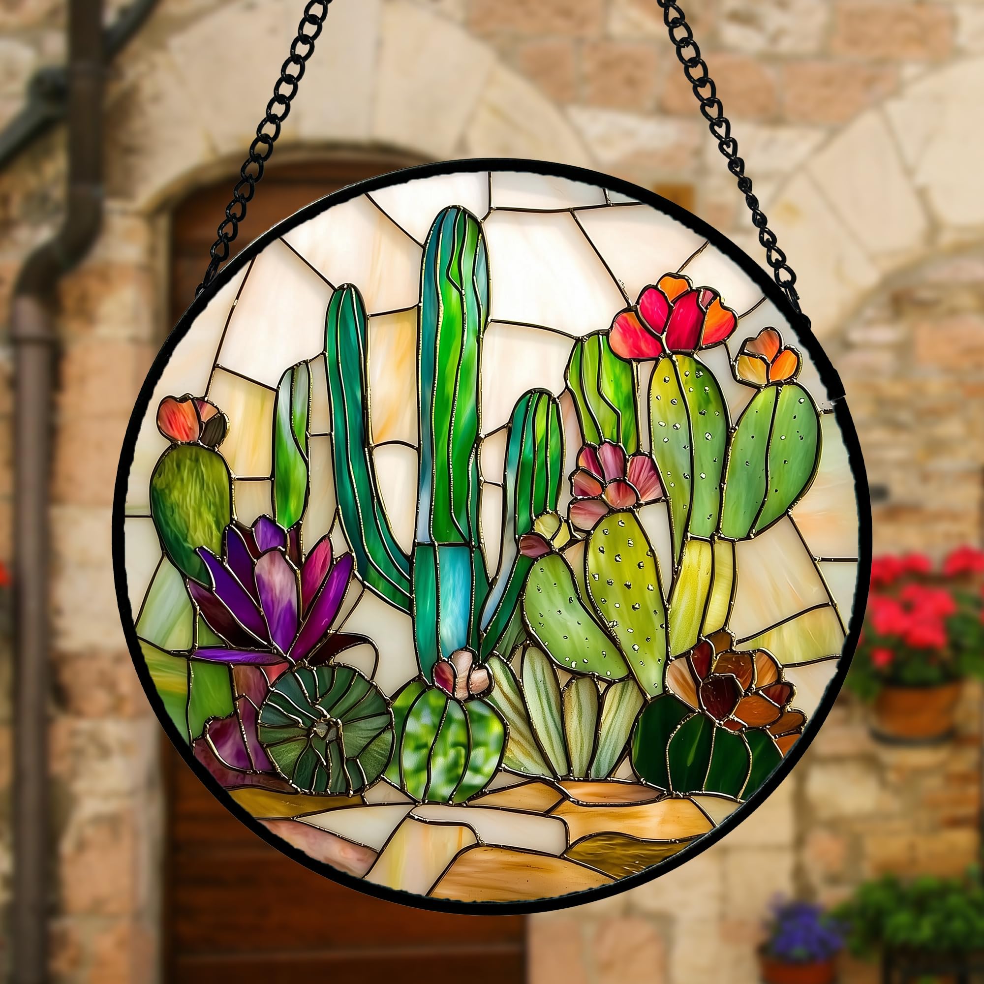 DASTOLL colgante en ventana creando reflejos decorativos