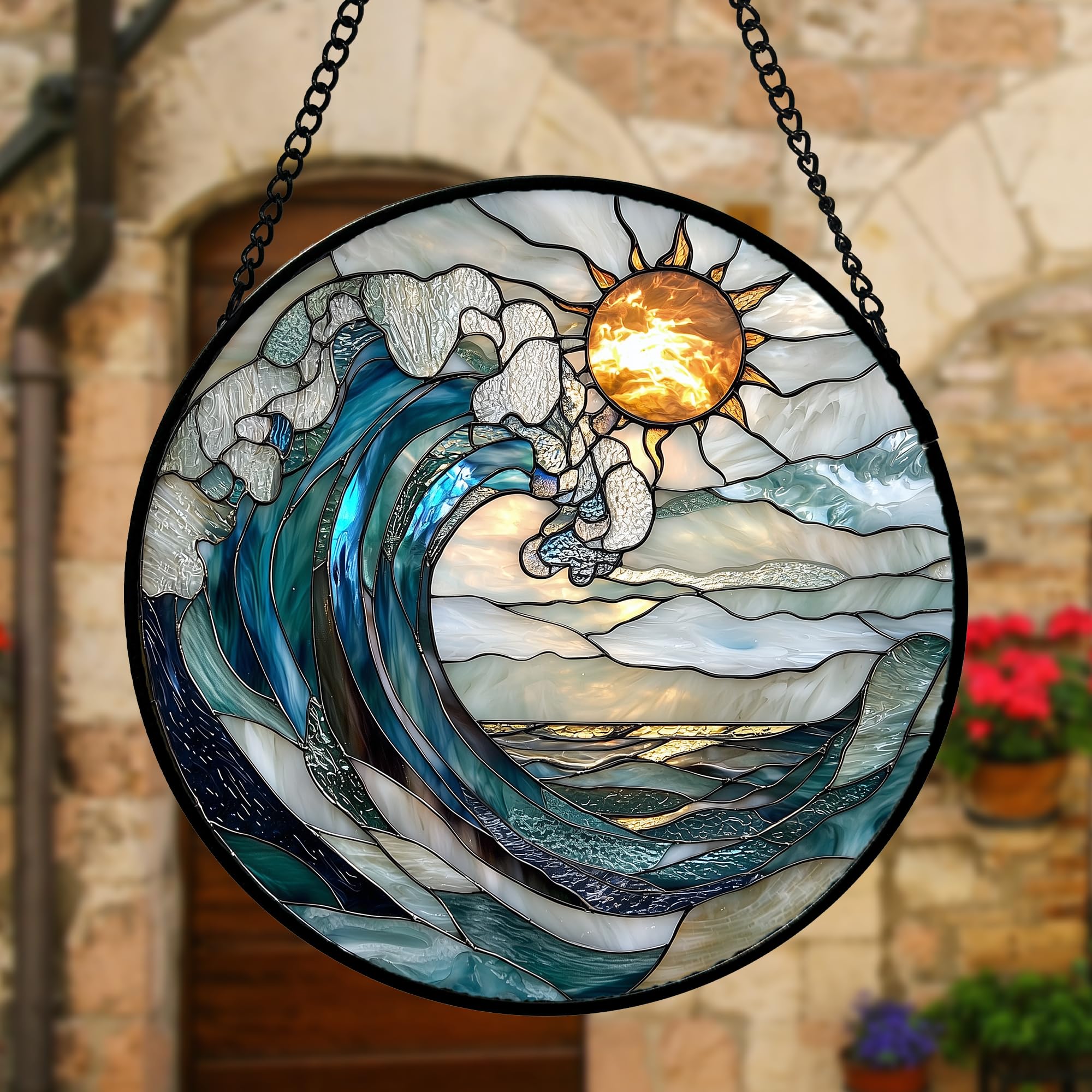 DASTOLL atrapasoles en ventana con luz mostrando reflejos