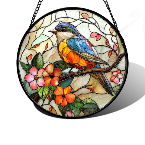 DASTOLL vista frontal del pájaro y flor mostrando colores vivos
