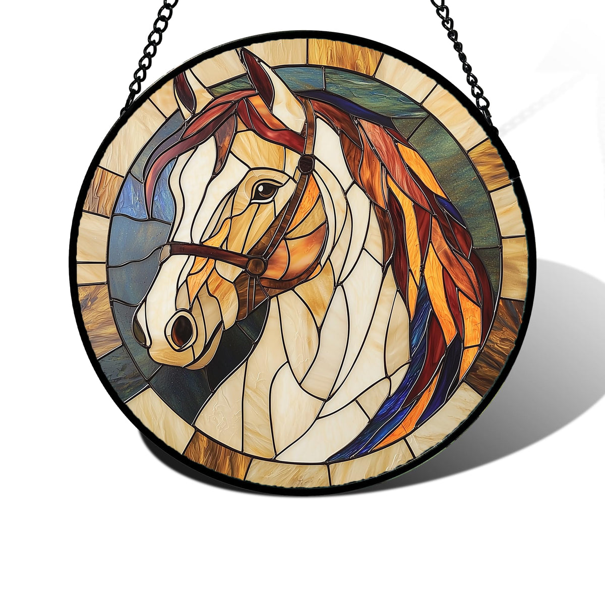 DASTOLL panel frontal caballo mostrando colores vivos y detalle artístico