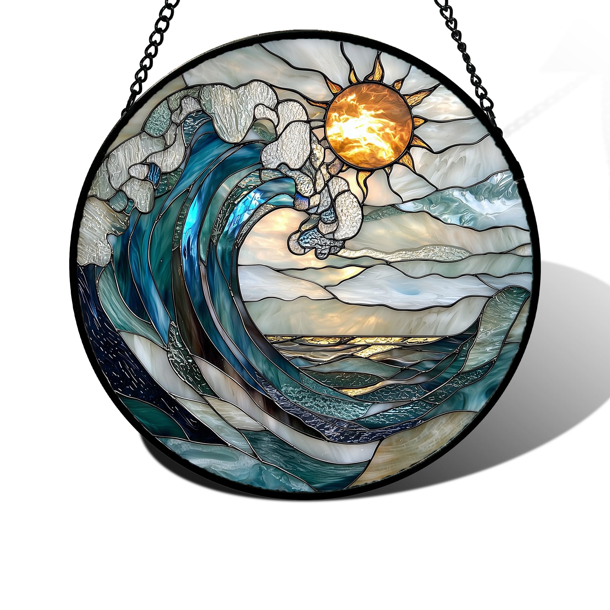 DASTOLL panel frontal con olas azules y blancas aportando color