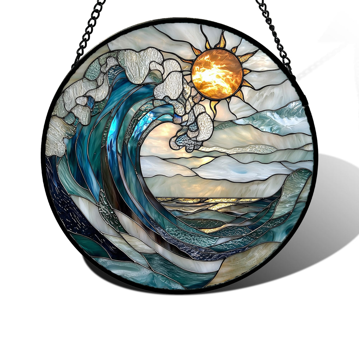 DASTOLL panel frontal con olas azules y blancas aportando color