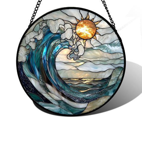DASTOLL panel frontal con olas azules y blancas aportando color