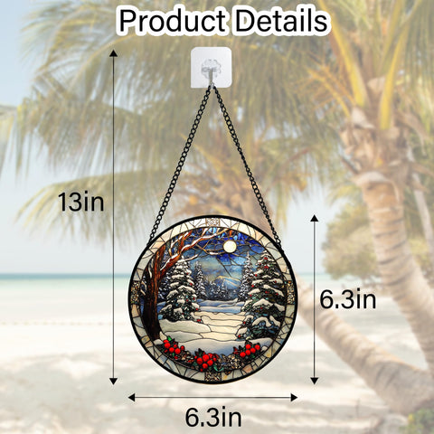 DASTOLL suncatcher usado en porche para decoración festiva