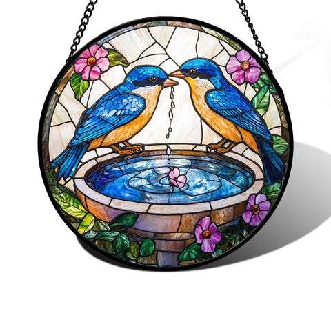 DASTOLL vista frontal del suncatcher mostrando colores intensos