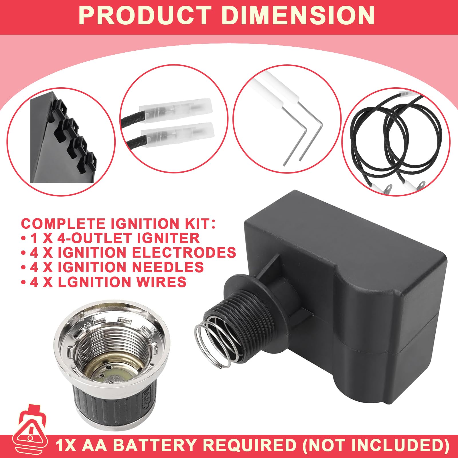 DcYourHome conector de cuatro salidas cercano, ajuste preciso y seguro