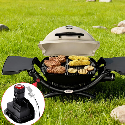 DcYourHome kit en uso en Weber Q2200 restablece encendido fiable al instante