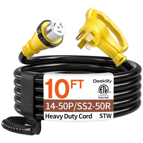 Deeklify vista frontal del cable empaquetado, muestra robustez y confianza