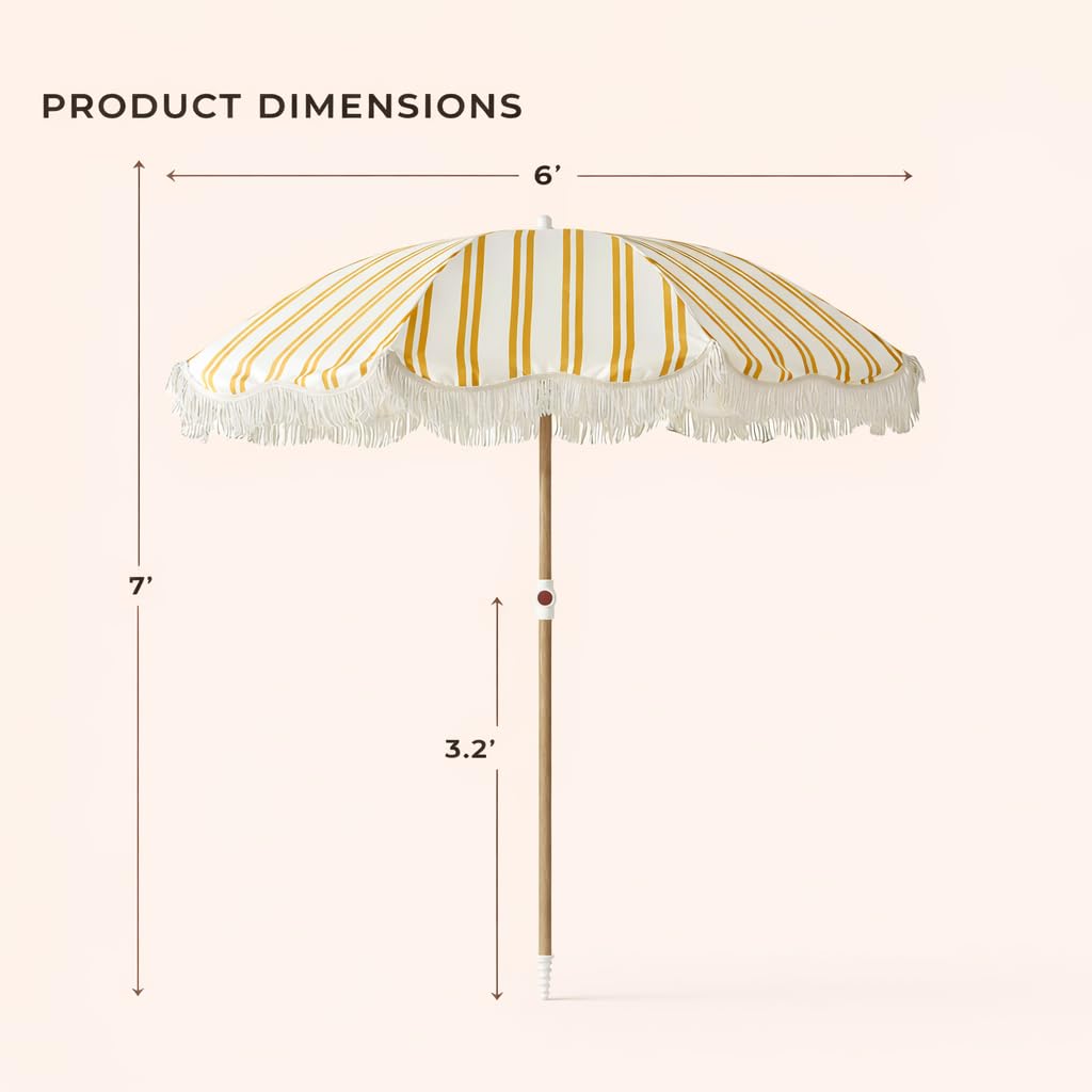 DEER LAND sombrilla empaquetada en funda, fácil transporte y almacenamiento