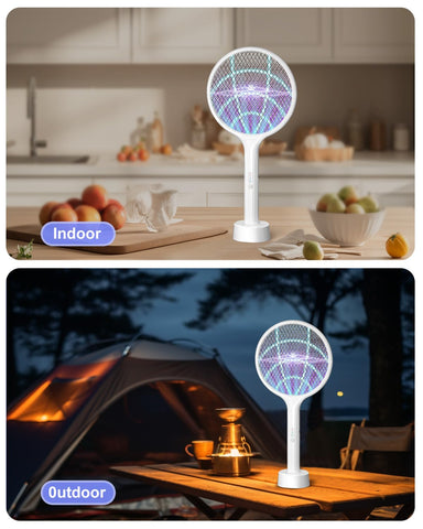 DEEZEE base con unidad en carga mostrando indicadores LED y recarga USB