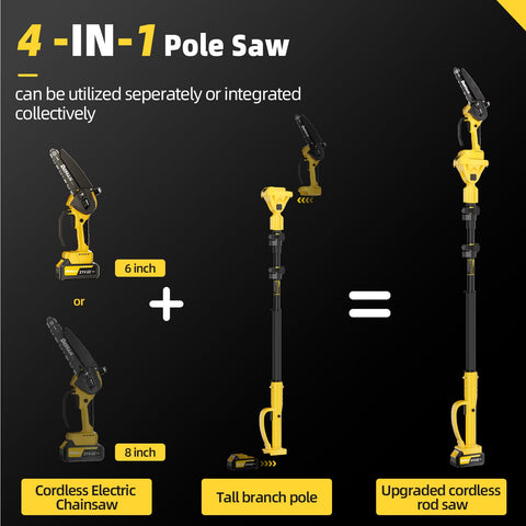 DEHANTOOLS primer plano de cadena y guía 8" para cortes precisos