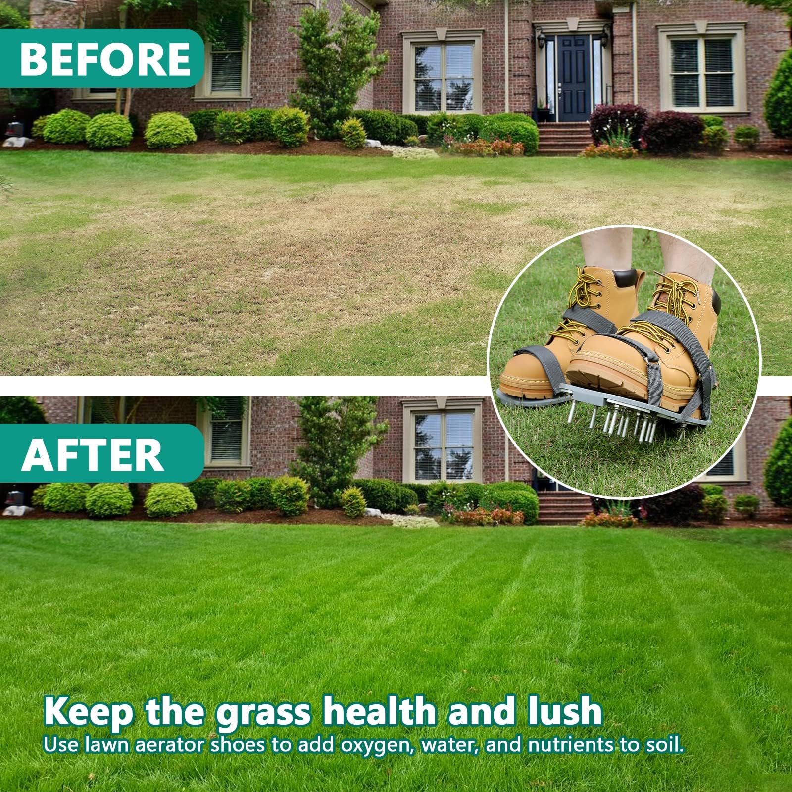 DenForste estilo de vida en patio mostrando herramienta práctica para jardineros