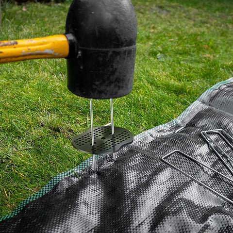 Deritec herramientas y piezas usadas en proyecto real de jardín