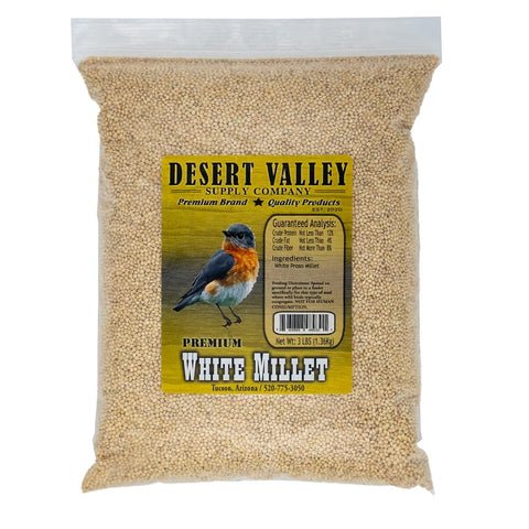 Desert Valley Supply bolsa frontal mostrando 3 lb y beneficio frescura