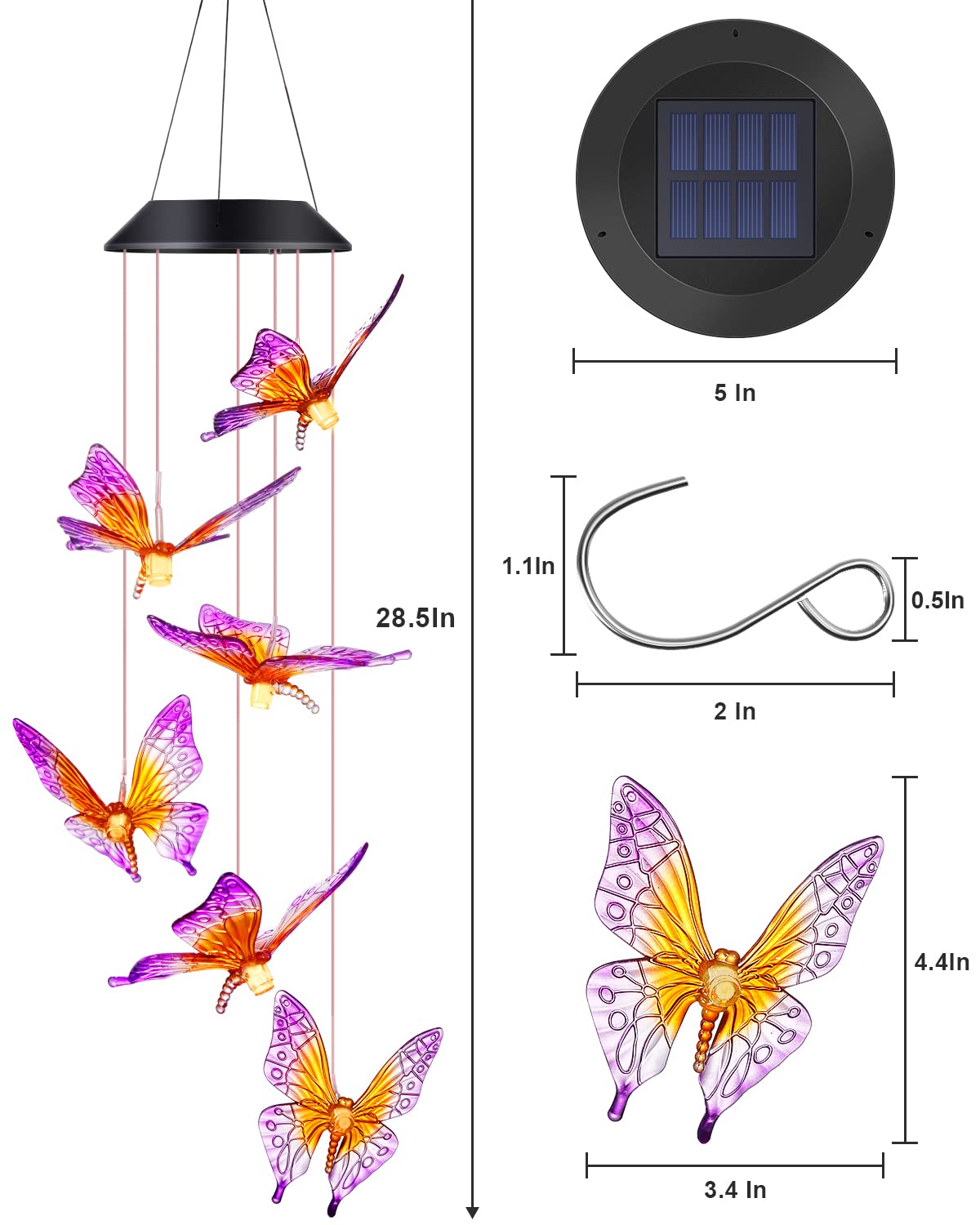 DesGully primer plano de mariposa mostrando material resistente