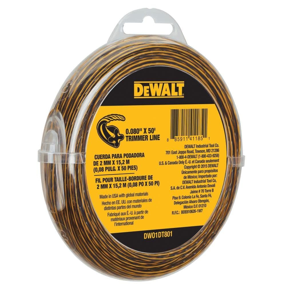 DEWALT hilo detalle de textura y grosor .080, resistencia al desgaste
