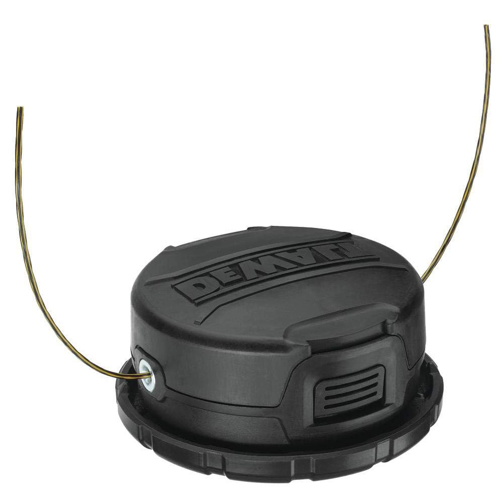 DEWALT cabezal frontal mostrando montaje y durabilidad para recorte eficiente