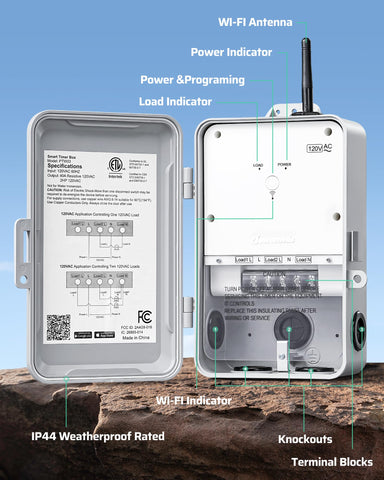 DEWENWILS etiqueta ETL y especificaciones eléctricas que certifican seguridad