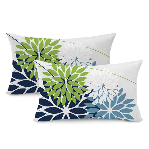 DFXSZ fundas frontales pack dos mostrando colores verde y azul, aspecto decorativo y protector