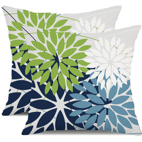 DFXSZ funda frontal pack de 2 mostrando patrón verde y azul y color vibrante