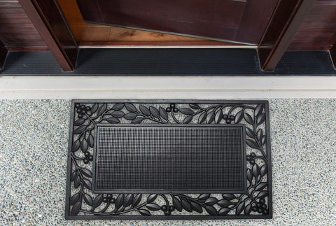 DII felpudo en uso en entrada principal evita suciedad interior
