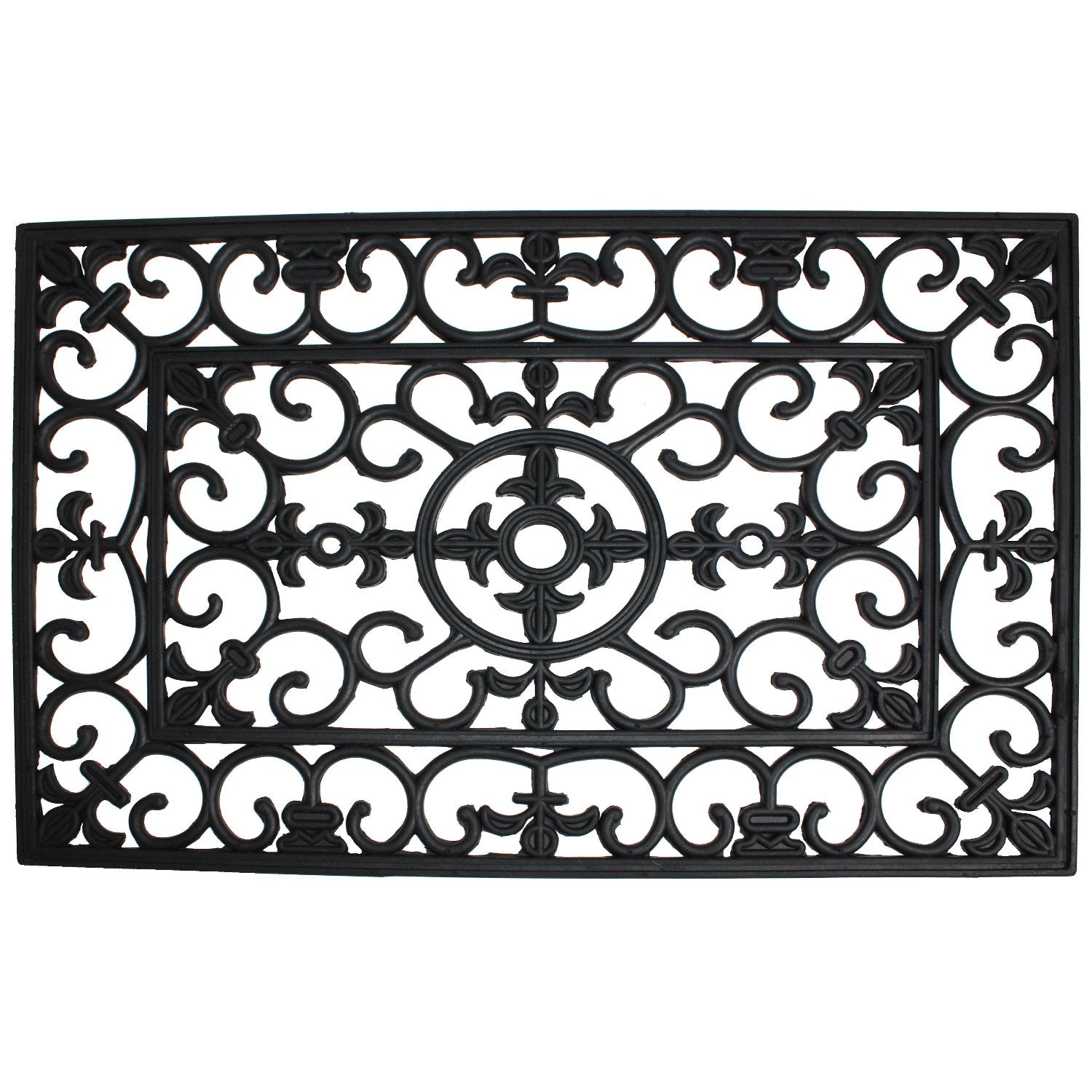 DII felpudo frontal mostrando diseño wrought iron y protección de entrada