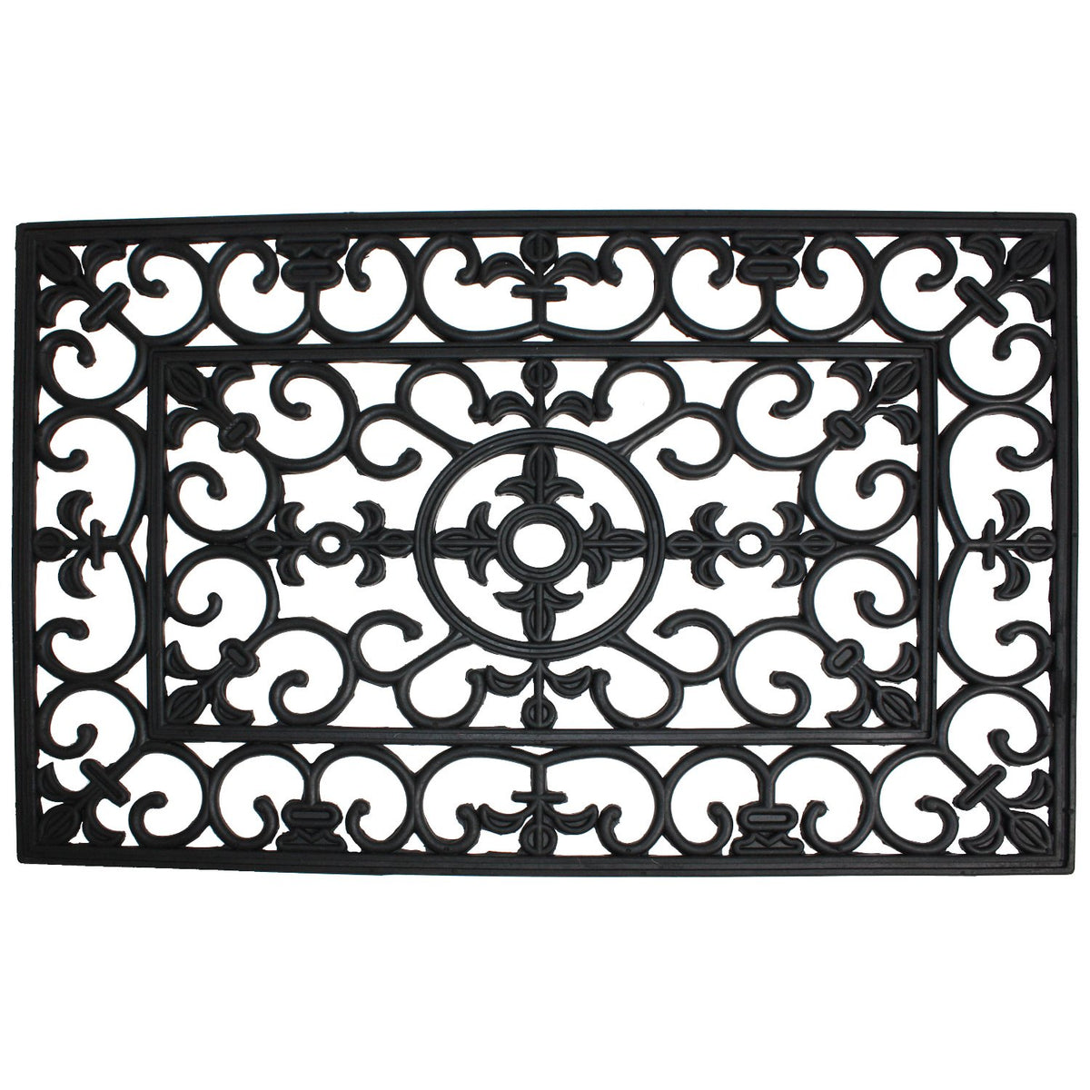 DII felpudo frontal mostrando diseño wrought iron y protección de entrada