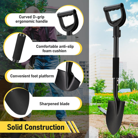 DIOVPLX pala en uso trasplantando plantas, ahorro de esfuerzo en jardinería