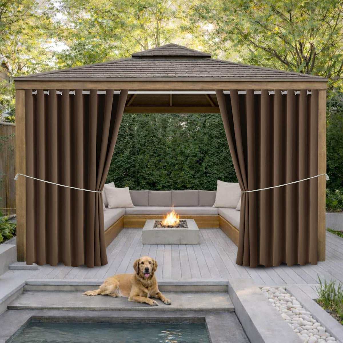 DIVA EN CAMINO DEC panel frontal mostrando caída elegante y bloqueo de luz