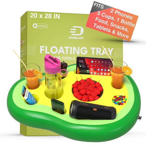 DIVEBLAST vista frontal del soporte inflable mostrando capacidad y estilo