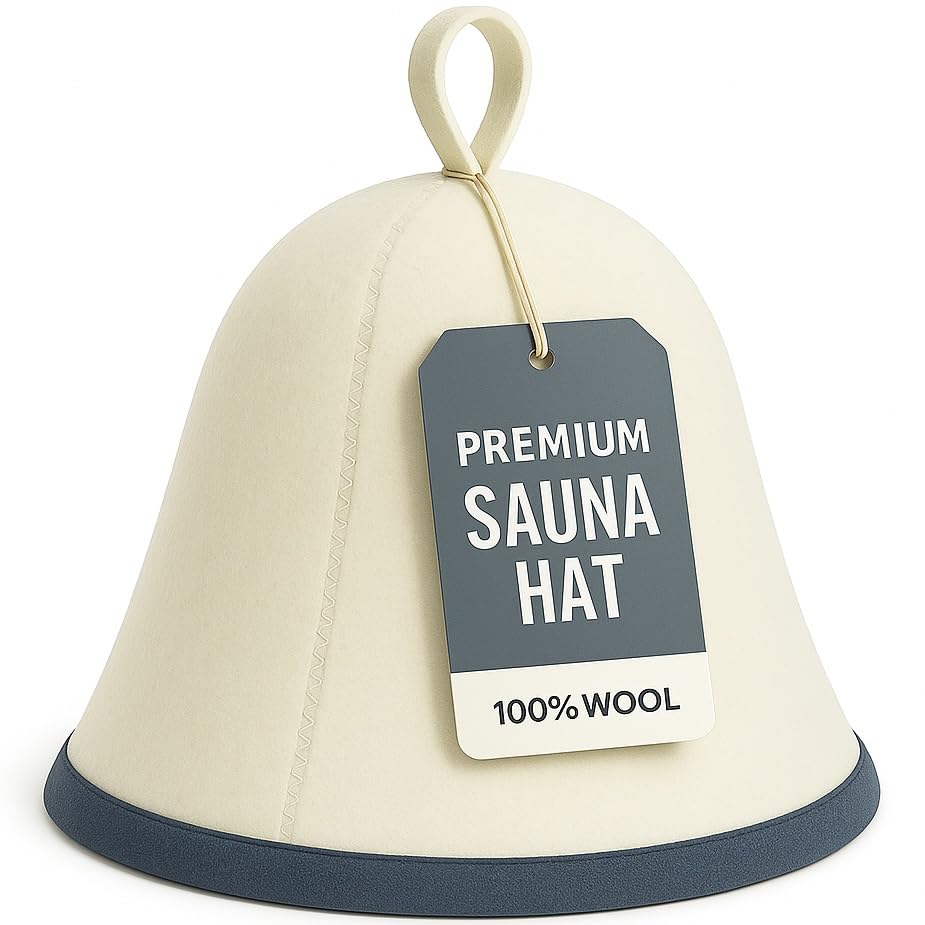 DIVELUX gorra de sauna frontal muestra ajuste cómodo y protección