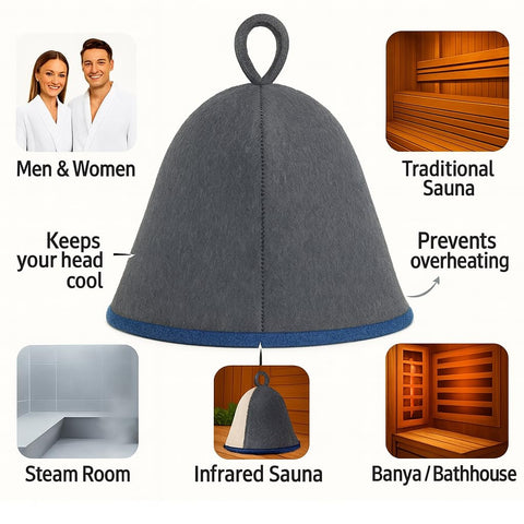 DIVELUX gorro sauna comparación de tamaño para entender ajuste universal